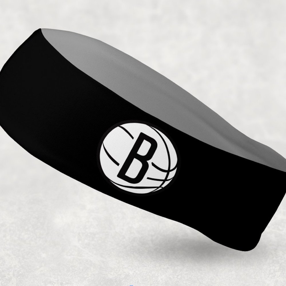 2 Pack - NEW - Reversible Brooklyn Nets Headband